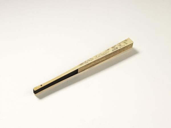 清賀壽昌畫花鳥徐葆光書法　成扇　徐葆光書法