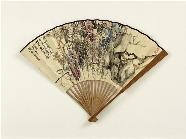 民國趙起紫藤潘昌煦藤陰倡和詩　成扇