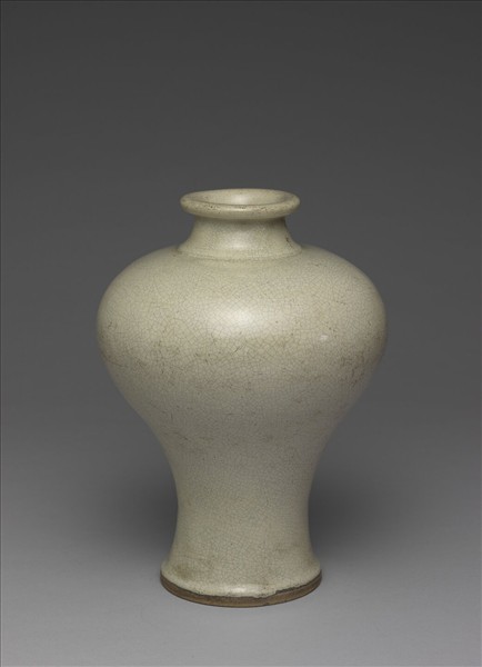 廣窯 月白釉梅瓶