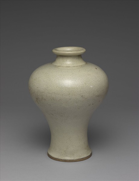 廣窯 月白釉梅瓶
