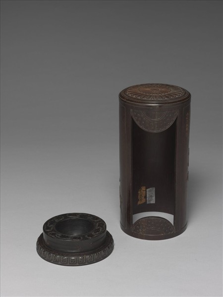 青花火燄八卦紋杯