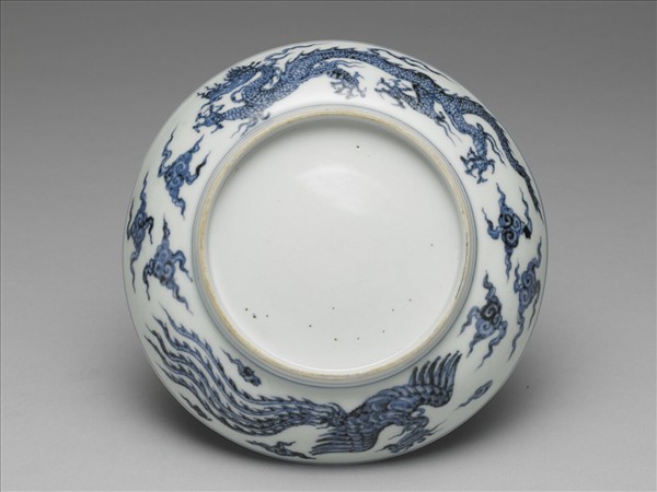 青花龍鳳紋盤