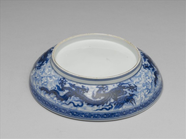 青花龍紋盤