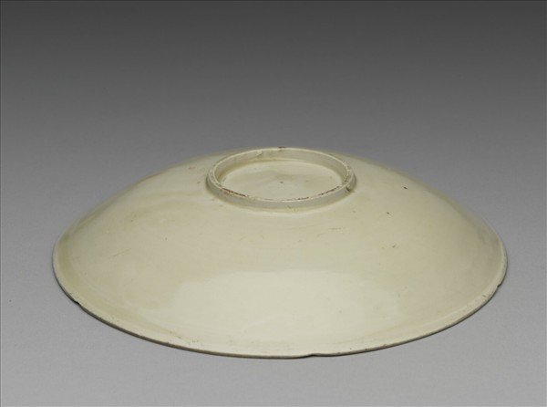 定窯 白瓷印花花果紋分格盤