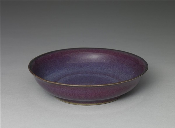 鈞窯 葡萄紫釉碟