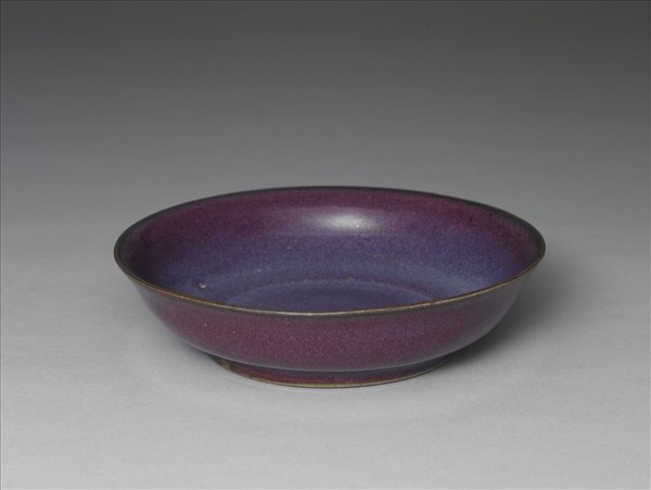 鈞窯 葡萄紫釉碟
