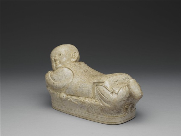 定窯型 白瓷嬰兒枕