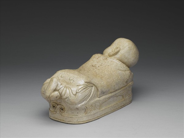 定窯型 白瓷嬰兒枕