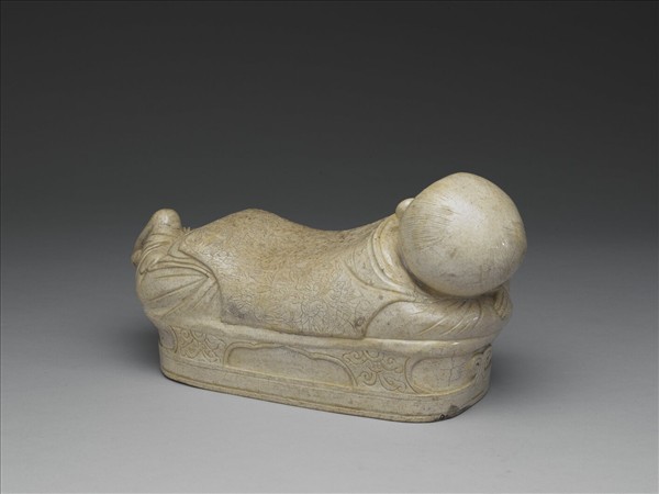 定窯型 白瓷嬰兒枕