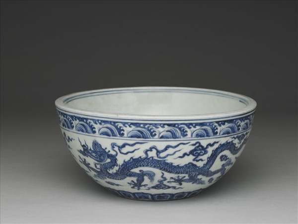 青花雲龍紋缽