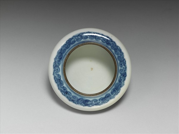青花如意雲紋水盂