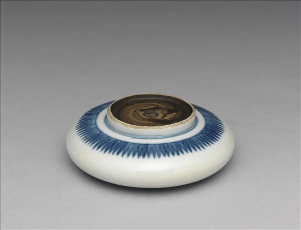 青花如意雲紋水盂