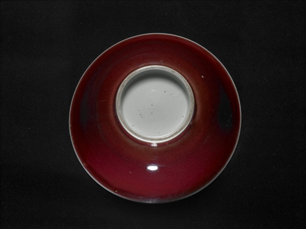 寶石紅釉碗