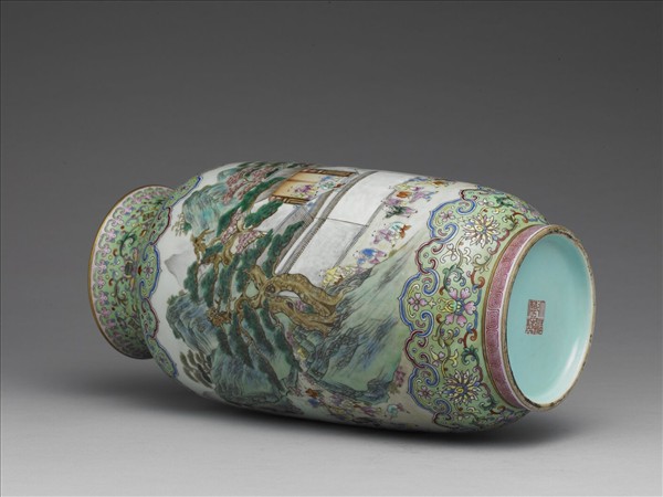 粉彩百子圖燈籠尊