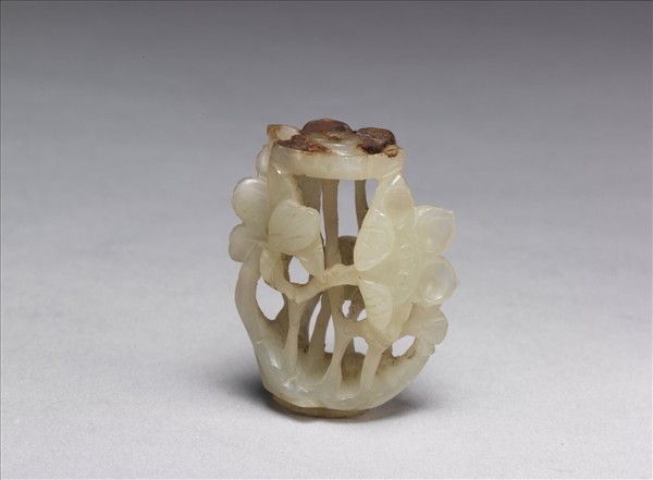 青花團花紋三足爐