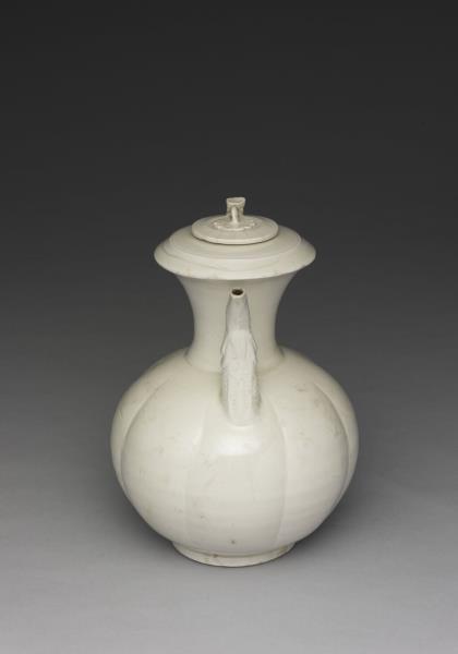 定窯 白瓷龍口執壺