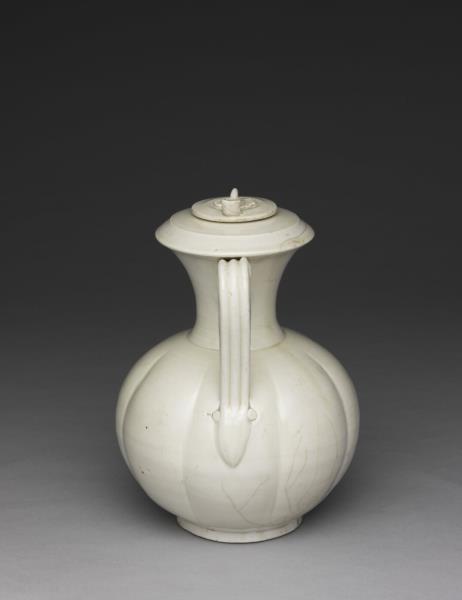 定窯 白瓷龍口執壺