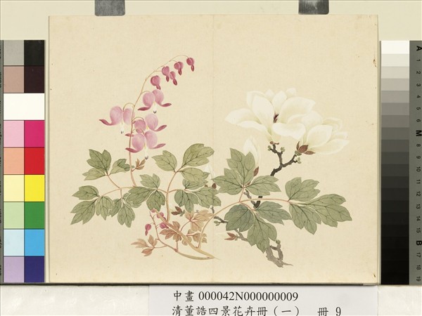 清董誥四景花卉（一）　冊　春景花卉之九