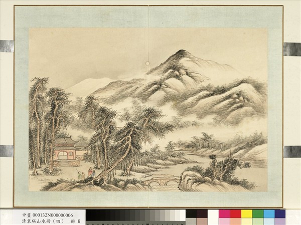 清袁瑛山水（四）　冊　月映清暉