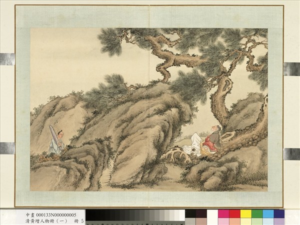 清黃增人物（一）　冊　人物故事五