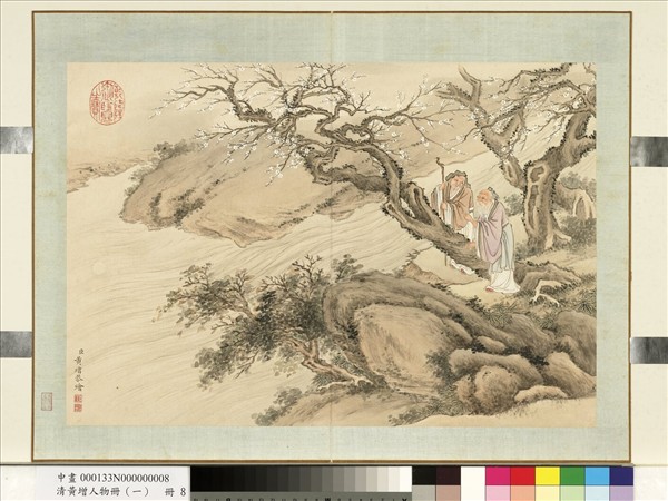 清黃增人物（一）　冊　人物故事八