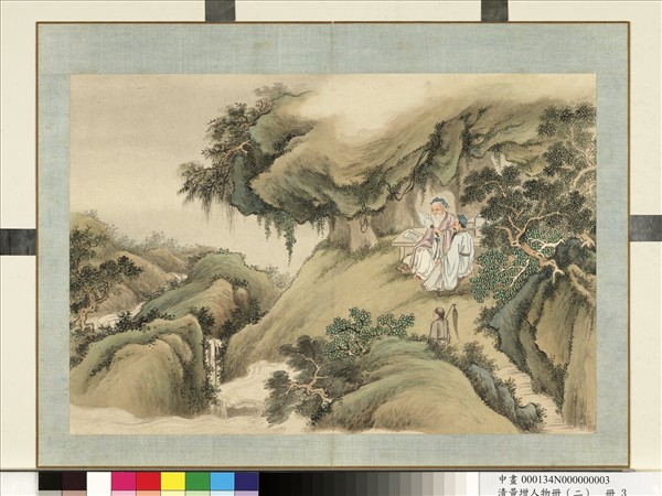 清黃增人物（二）　冊　人物故事三