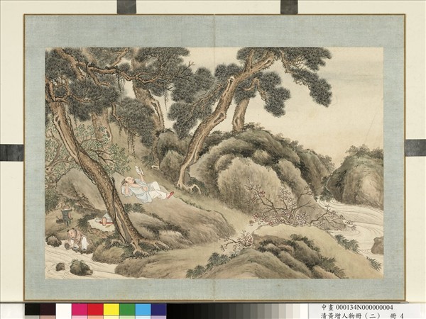 清黃增人物（二）　冊　人物故事四