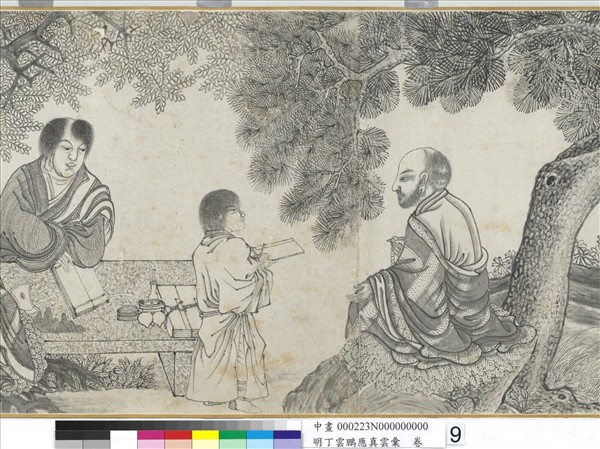 明丁雲鵬應真雲彙　卷