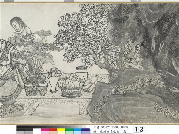 明丁雲鵬應真雲彙　卷