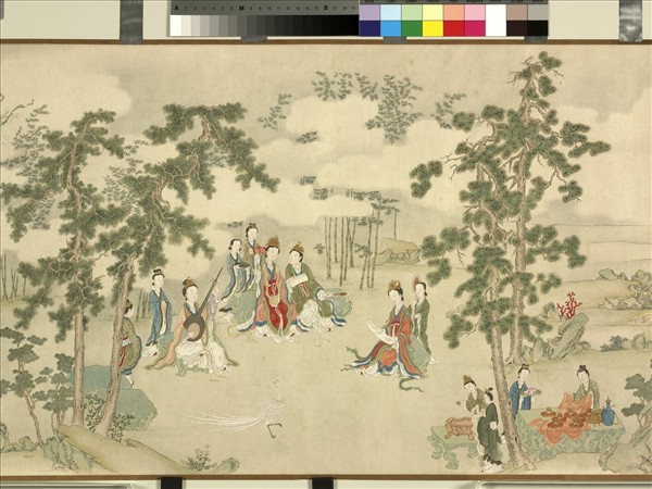 清顧銓摹阮郜女仙圖　卷