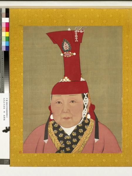 元代后半身像　冊　元代后