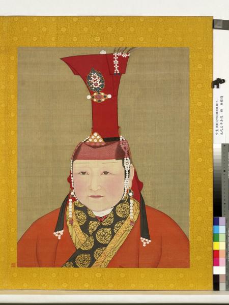 元代后半身像　冊　元代后