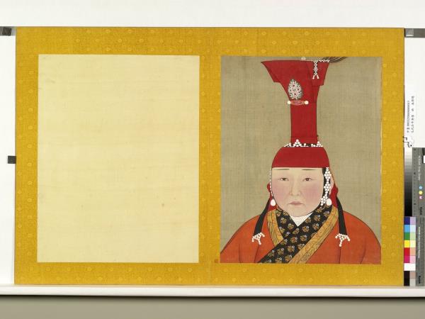 元代后半身像　冊　元代后