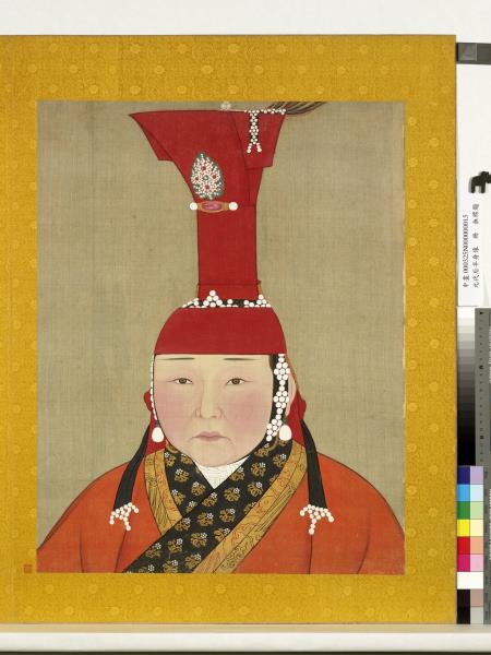 元代后半身像　冊　元代后