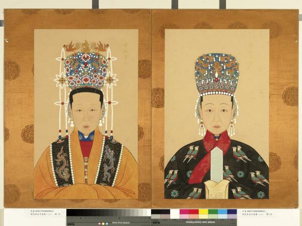 明代帝后半身像（二）　冊　孝純皇后