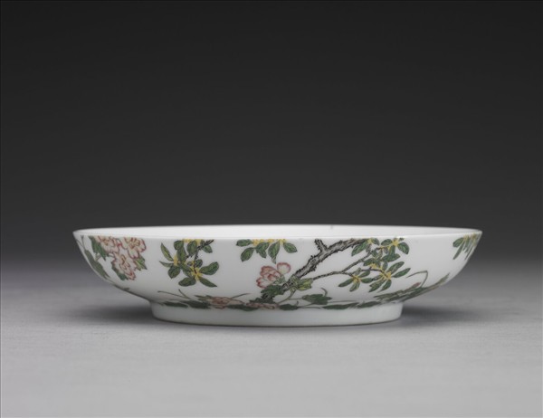 琺瑯彩瓷芙蓉桂花碟