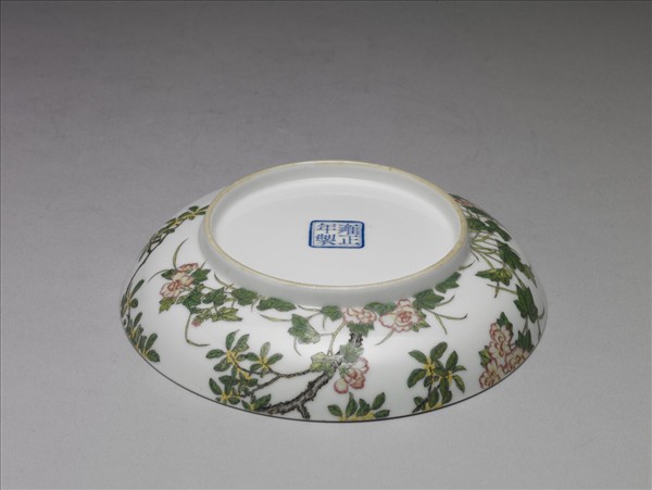 琺瑯彩瓷芙蓉桂花碟