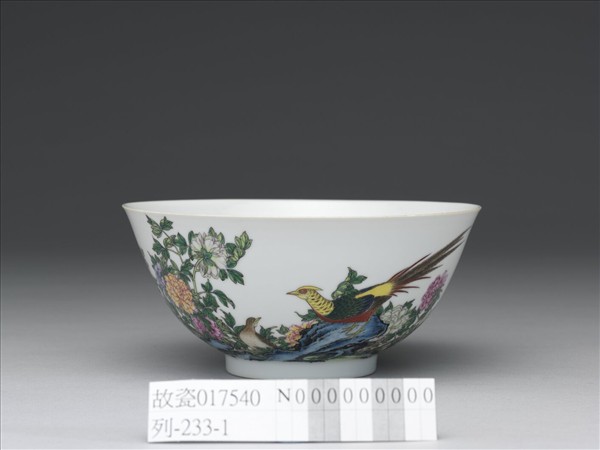 琺瑯彩瓷錦堂富貴圖碗