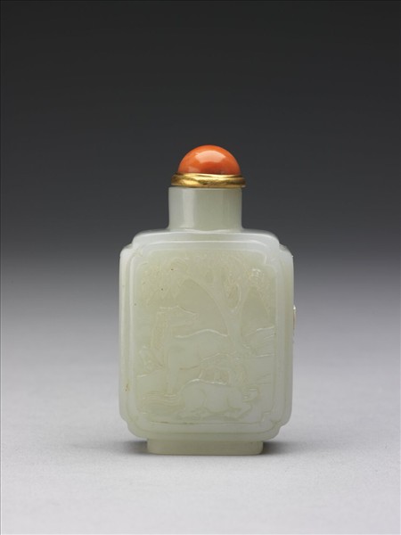 玉雙駿超群鼻煙壺