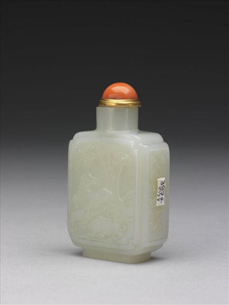 玉雙駿超群鼻煙壺