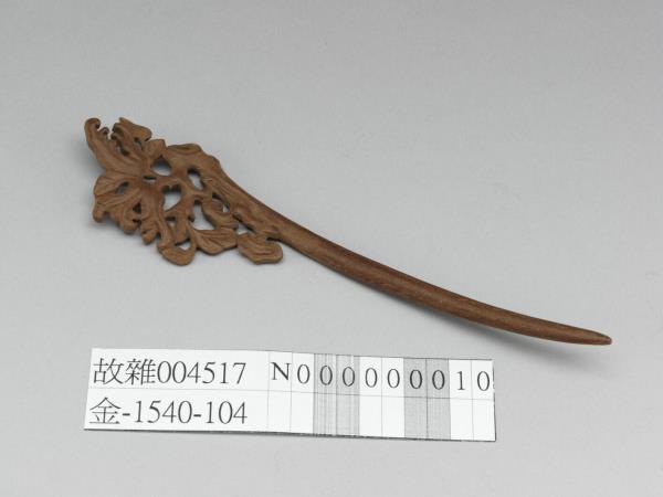 肉桂木雕佛手簪