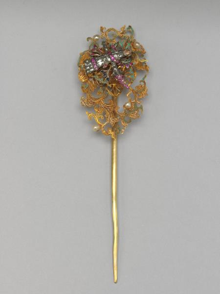 金纍絲西洋花簪