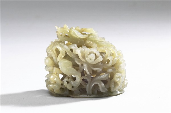 花間行龍紋玉頂