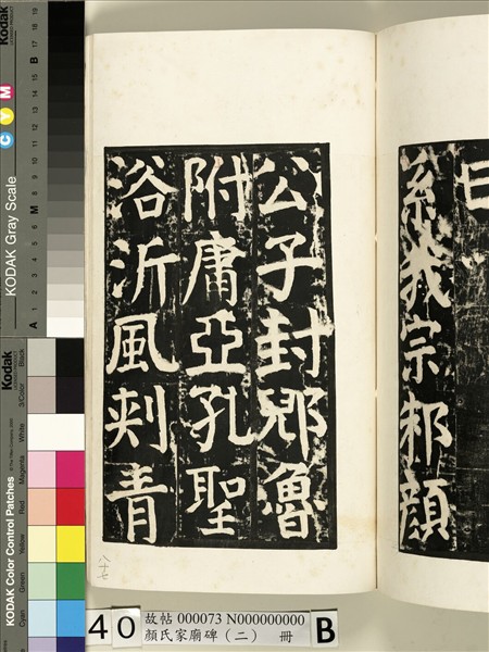 顏氏家廟碑（二）　冊