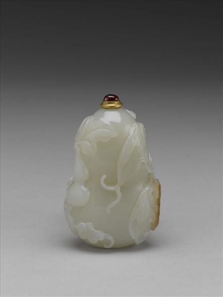 玉蝙蝠葫蘆鼻煙壺