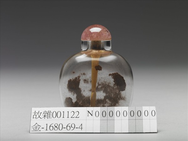 透明玻璃方壺式鼻煙壺