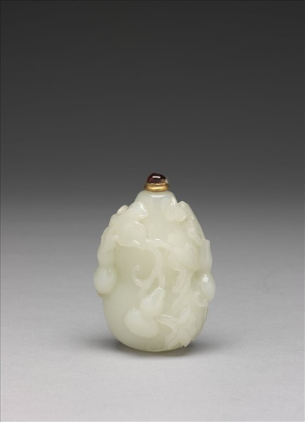 玉葫蘆紋子孫萬代鼻煙壺