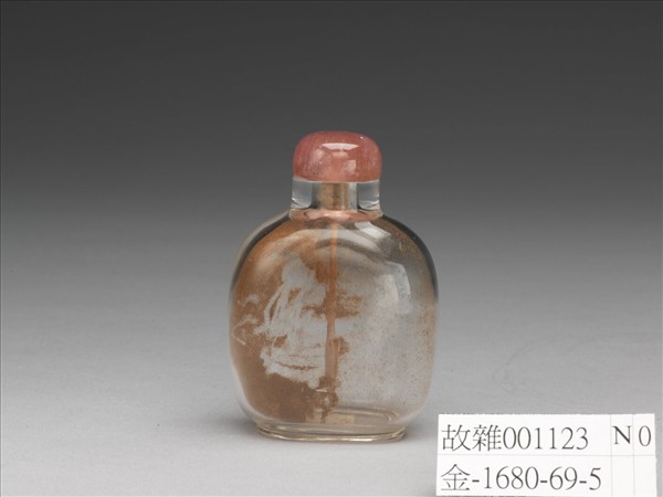 透明玻璃方壺式鼻煙壺