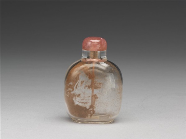 透明玻璃方壺式鼻煙壺