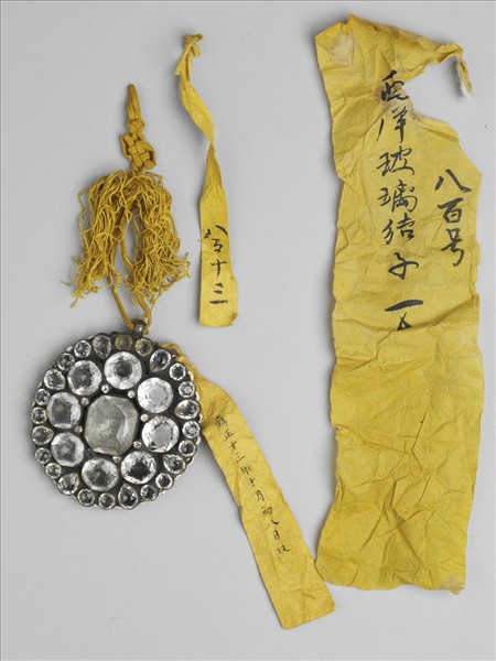 西洋玻璃畫琺瑯結子